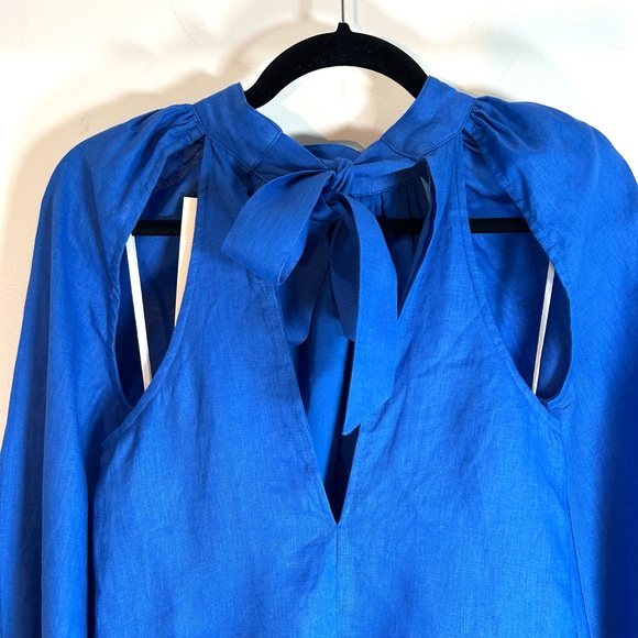 Sovere x REVOLVE - Azure Linen Tie-Back Mini Dress – XS – NWT - Picture 6 of 7